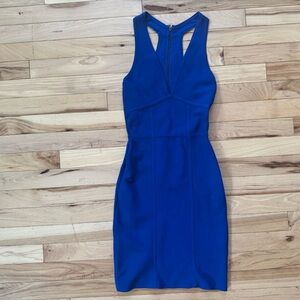 BCBGMaxAzria Royal Blue Backless Dress size Xs